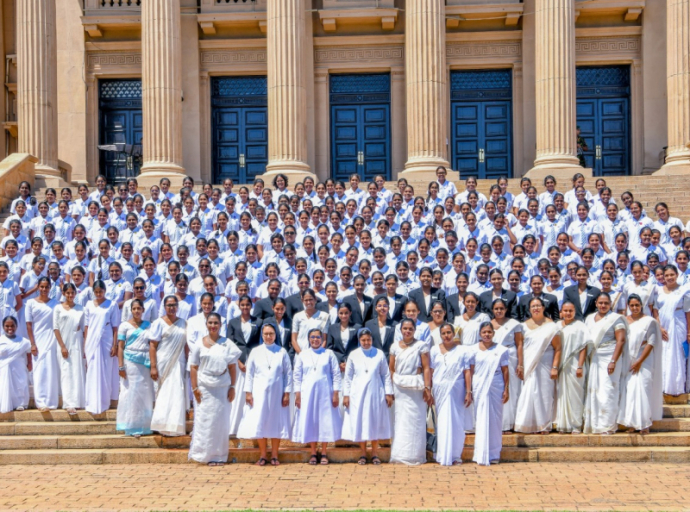 Good Shepherd Convent, Kotahena, Holds Inaugural Student Parliament Session at Presidential Secretariat  